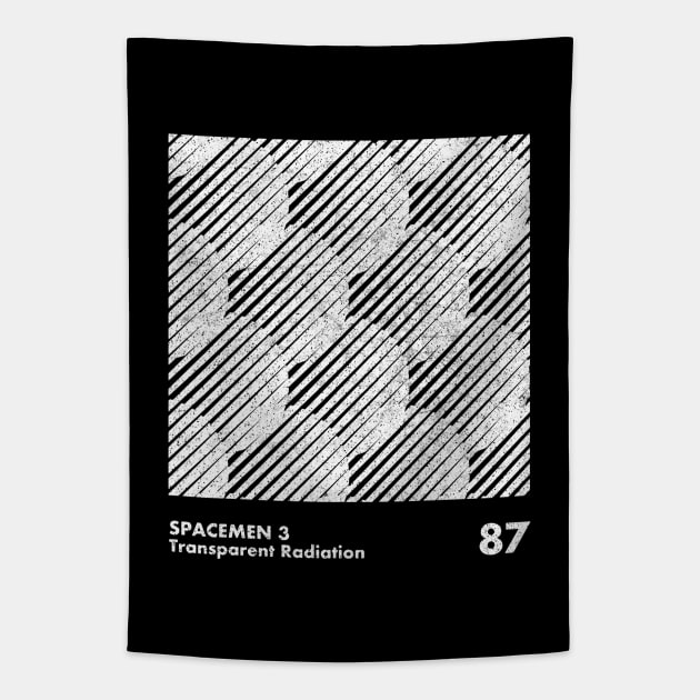 Spacemen 3 / Transparent Radiation / Minimalistic Design Artwork Tapestry by saudade