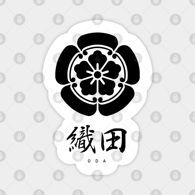 Oda Clan Family Crest Kamon - Black Version Magnet by Reyners