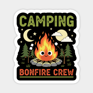 Camping Bonfire Crew Magnet