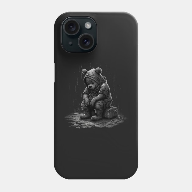 Sad Pooh Phone Case by nickedenholm