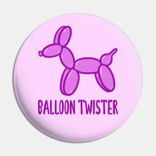 Balloon Twister! (Pink) Pin