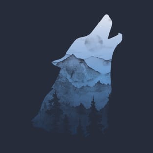 Wolf Beyond the Mountains T-Shirt