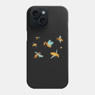 Honeybees in Flight Phone Case