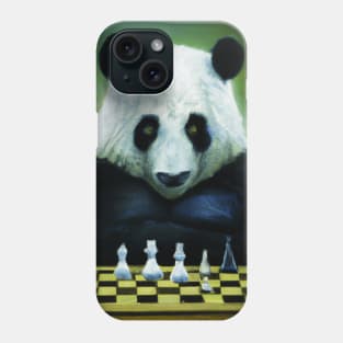 Panda Plays Chess Phone Case