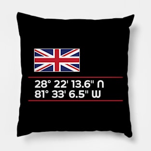 United Kingdom Epcot World Showcase Walt Disney World Coordinates Pillow