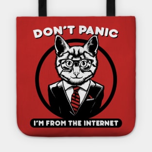 Dont Panic - Im From the Internet - White Tote