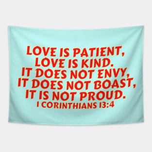 Bible Verse 1 Corinthians 13:4 Tapestry