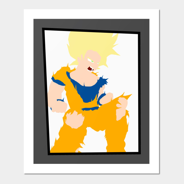 Goku Minimalism Dragonball Poster Und Kunst Teepublic De
