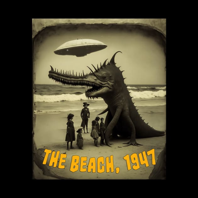 The Beach, 1947: Retro Science Fiction Alien Photography by Kye Chambers 