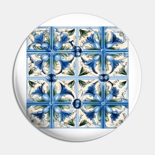 Italian Majolica Tile 1 Pin