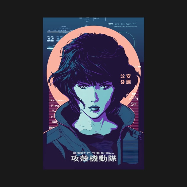 Ghost In The Shell - Major Motoko Kusanagi Japanese Anime by NeonOverdrive