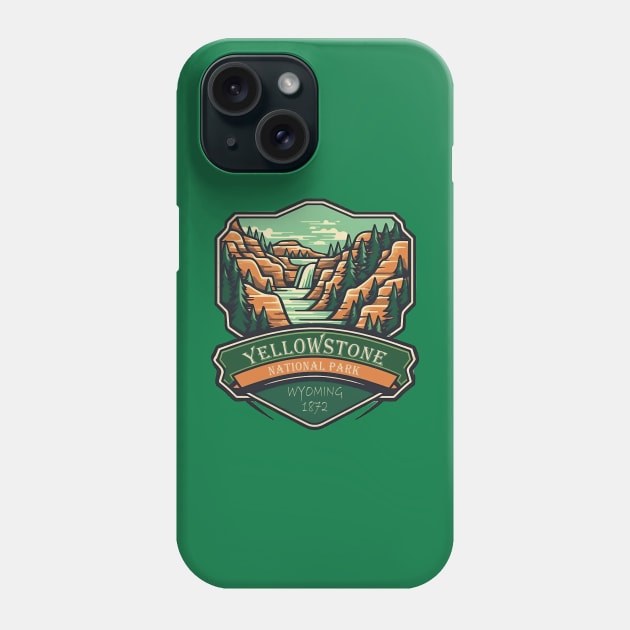 Yellowstone National Park Phone Case by GreenMary Design