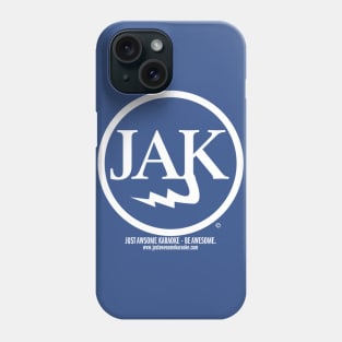 Just Awesome Karaoke - logo (white) Phone Case