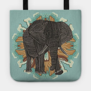 Modern African Elephant Tote