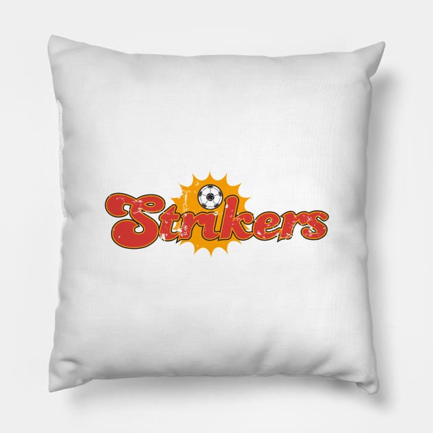 1977 Fort Lauderdale Strikers Vintage Soccer Pillow by ryanjaycruz