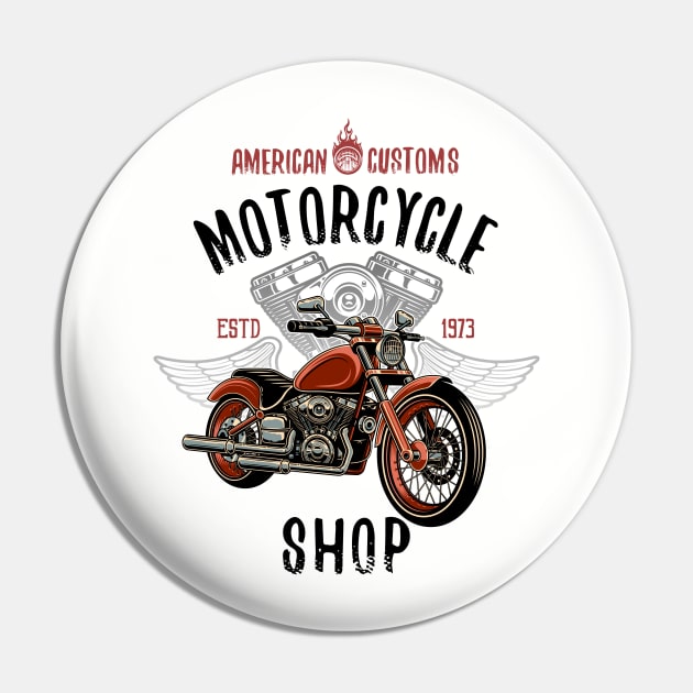 American Customs Moto Shop Pin by spicoli13