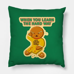 Jiu Jitsu Christmas - Ginger bread man leg lock - BJJ gift Pillow