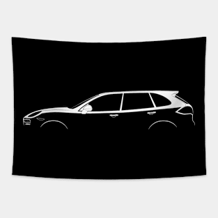 Porsche Cayenne Turbo (958) Silhouette Tapestry