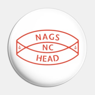 Nags Head, NC Summertime Vacationing Anchor Ring Pin