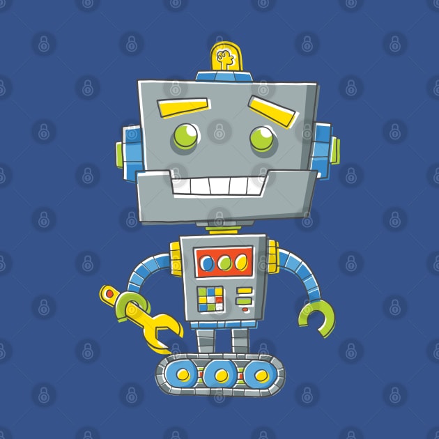 Robot with Spanner by vaughanduck