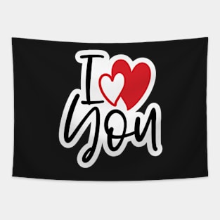 Valentine's Day Sticker - I Love You Tapestry