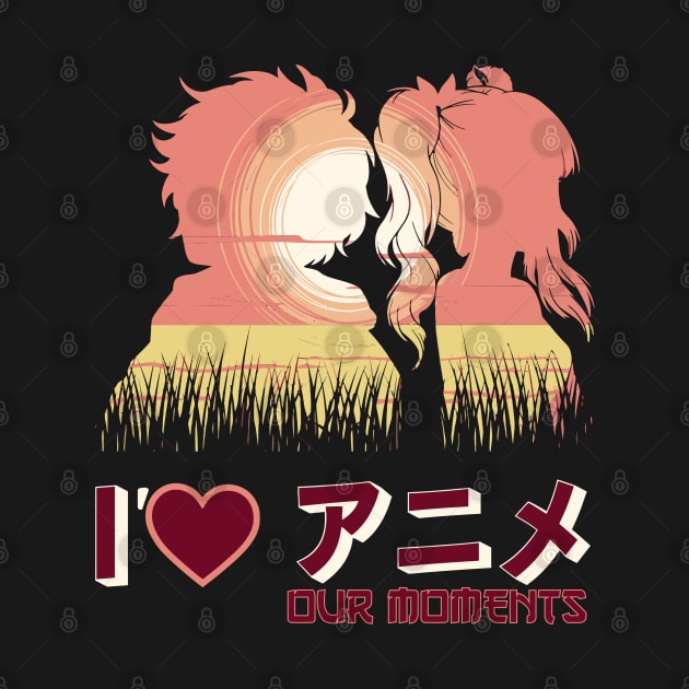 I love our moments Anime style Couple by XYDstore