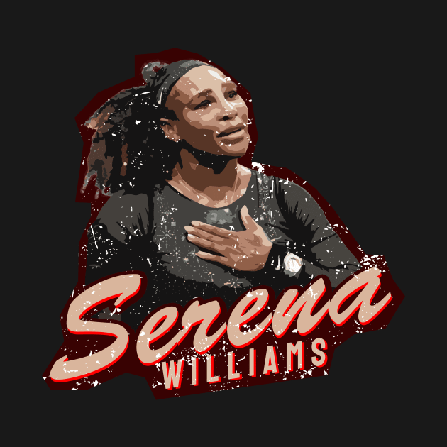 retro serena williams by V x Y Creative