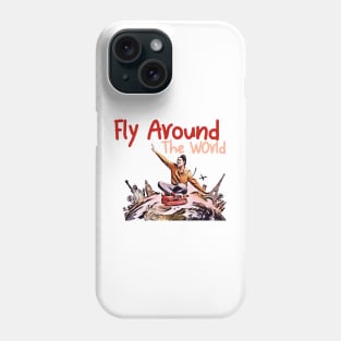 Flying Around The World Phone Case