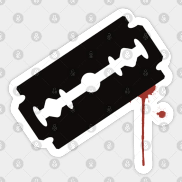 Razor Blade - Blood' Sticker