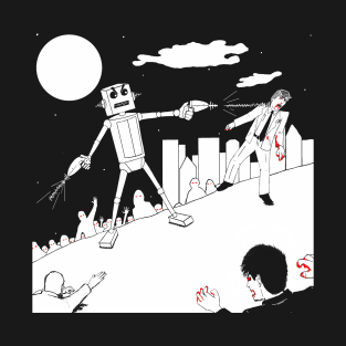 Night of the Robot VS the Dead of Night T-Shirt