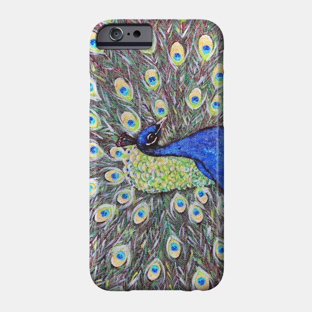 Peacock Acrylic Painting Peacock Hulle Teepublic De