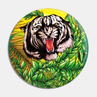 Tiger Roar on the Jungle Pin