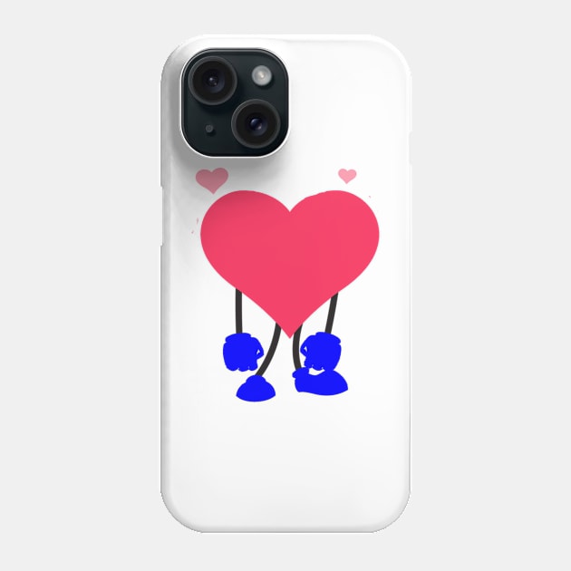 strong heart with two hands Phone Case by holako5