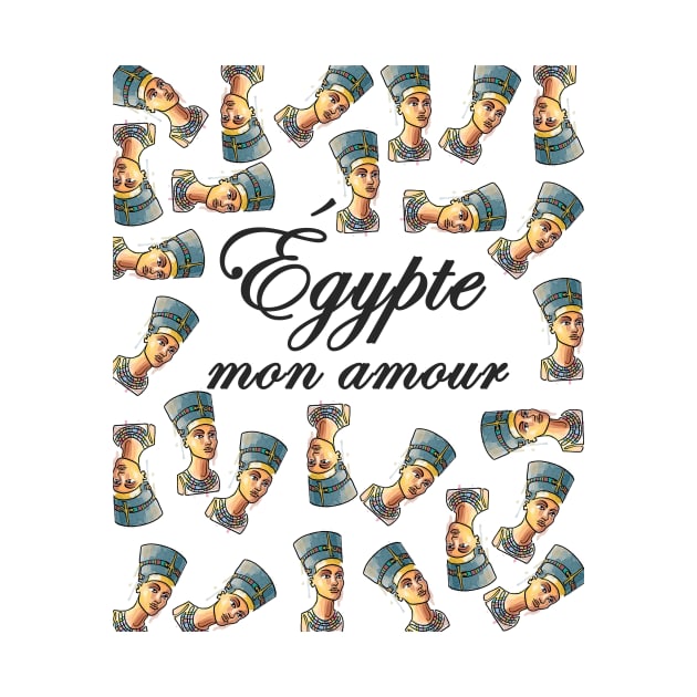 Egypt/ Egypte mon amour- nefertiti pattern by maggzstyle