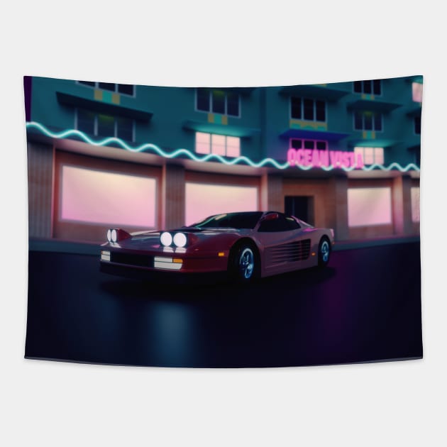 Ocean Drive Tapestry by AxiomDesign