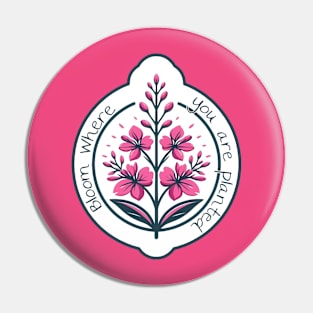 Bloom where you are planted Pin