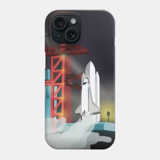 Shuttle Night Launch Phone Case