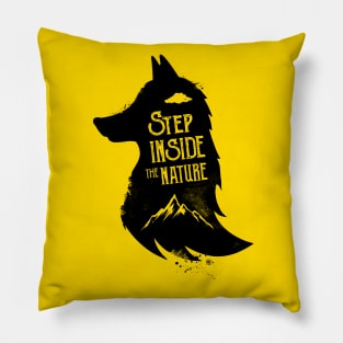 Inspirational Fox Nature Camping Design Pillow