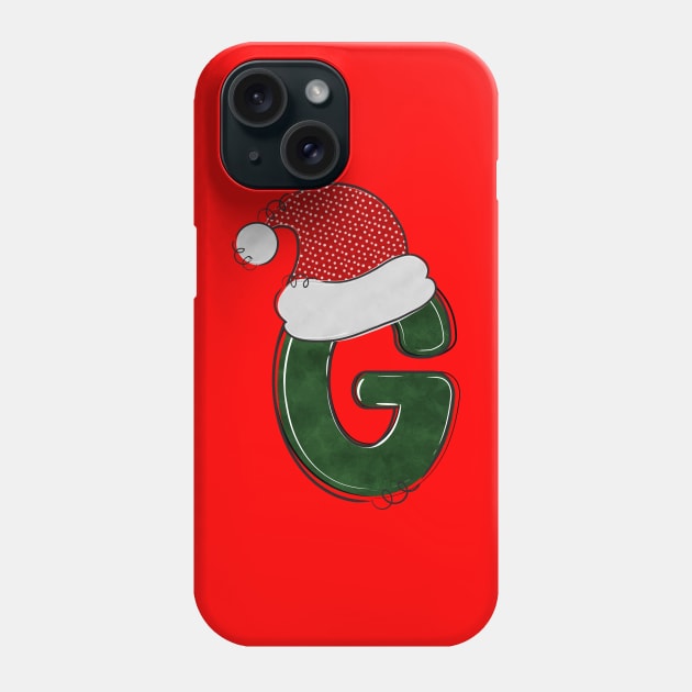 Letter G - Christmas Letter Phone Case by Pop Cult Store