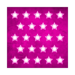 Purple Crystal Star Pattern Cheeky Witch® T-Shirt