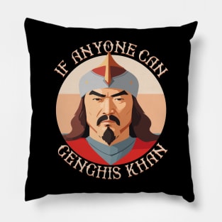 Funny Mongol Genghis Khan Pillow