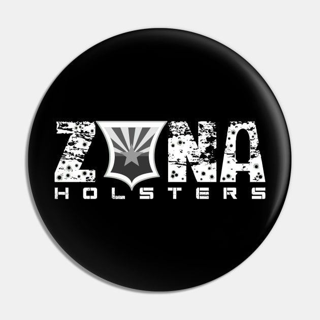 White Zona Logo Pin by zonaholsters