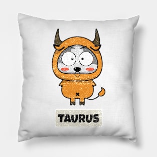 Funny Zodiac Baby Taurus Pillow