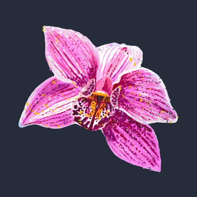 Cymbidium Orchid Pink Flower 1 by nastiaart