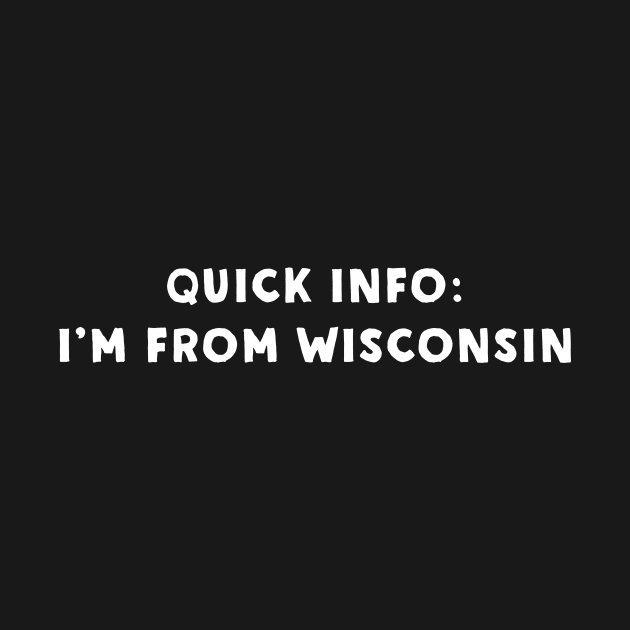 Wisconsin Cool & Funny by Novel_Designs