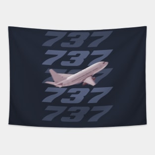 737 in flight Tapestry