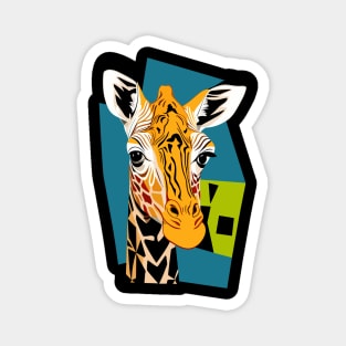Portrait of Giraffe Magnet
