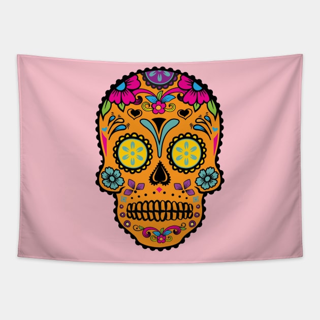 Day of the Dead Tapestry by damienmayfield.com