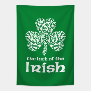 The Luck of The Irish White Print Tapestry