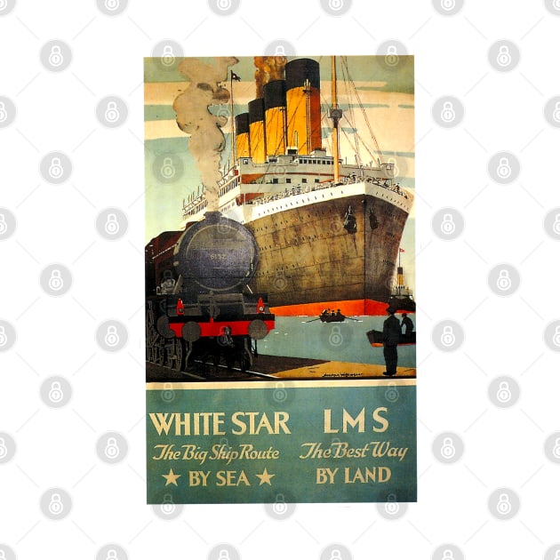 Vintage Travel - White Star by Culturio